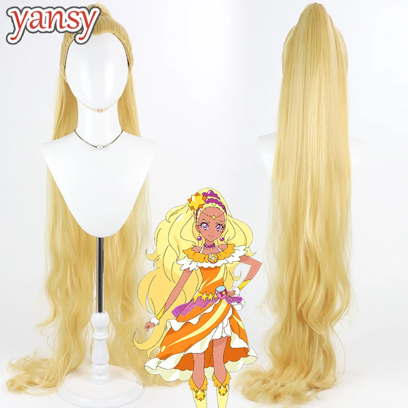 Yansywig Synthetic Hair Cure Soleil Amamiya Elena Cosplay Wigs Star☆Twinkle Pretty Cure 100cm Blonde Ponytail Wig Heat Resistant
Yansywig Synthetic Hair Cure Soleil Amamiya Elena Cosplay Wigs Star☆Twinkle Pretty Cure 100cm Blonde Ponytail Wig Heat Resistant