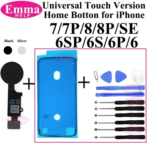 EmmaHelp 1 pz Versione Touch Pulsante Home Flex Per iPhone 7 8 Plus SE2020 6S 6 Funzione di Ritorno Posteriore Universale Soluzione strumento di riparazione