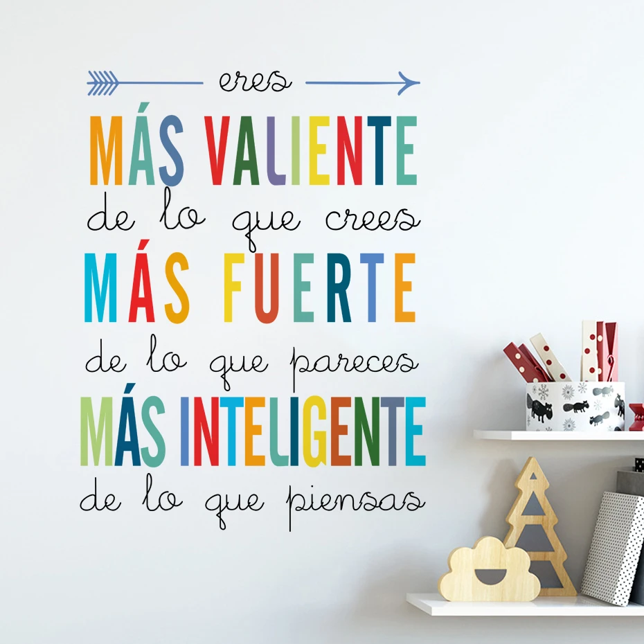 Spanish classroom decor You are braver than you believe Wall Stickers for Kids Room Bedroom Nursery Home Decoration Wall Decals
Spanish classroom decor You are braver than you believe Wall Stickers for Kids Room Bedroom Nursery Home Decoration Wall Decals