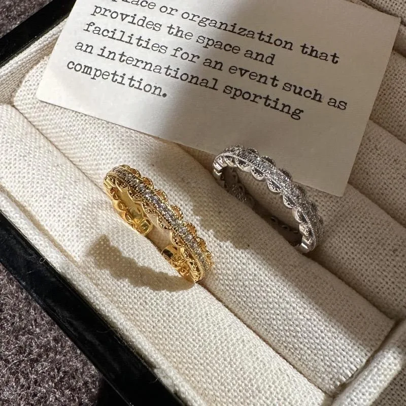 Gold & Silver Color Micro Pave CZ Rings, Elegant Wedding or Promise Jewelry
Gold & Silver Color Micro Pave CZ Rings, Elegant Wedding or Promise Jewelry