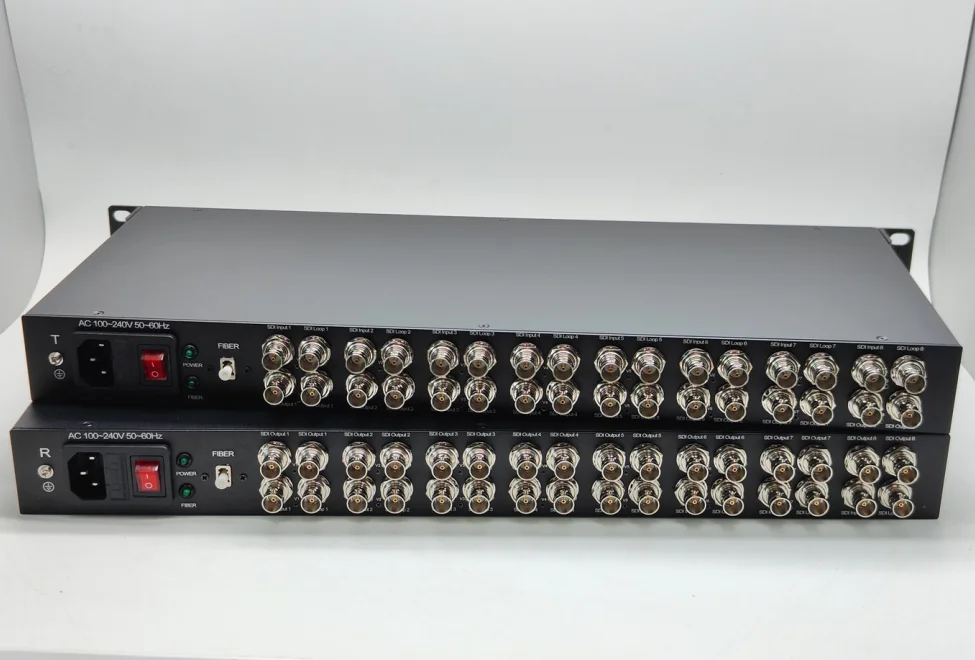 8 channels 12g sdi video in ,video out signal fiber optic converter Extender Pathological code support transmitter receiver
8 channels 12g sdi video in ,video out signal fiber optic converter Extender Pathological code support transmitter receiver