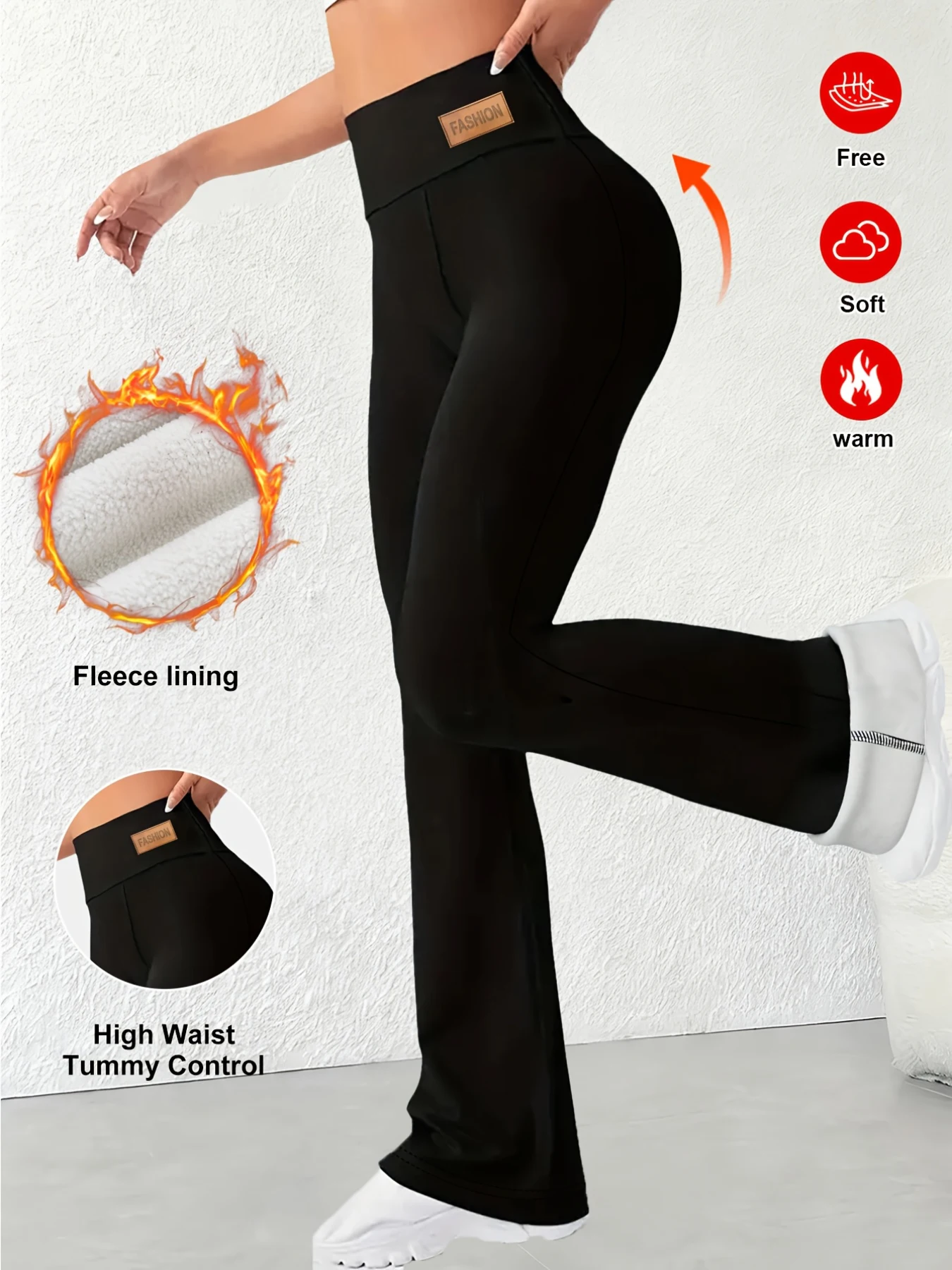 Women's High Waisted Bootcut Yoga Pants,Keep Warm High Elastic For Comfort,2025 New Streetwear
Women's High Waisted Bootcut Yoga Pants,Keep Warm High Elastic For Comfort,2025 New Streetwear