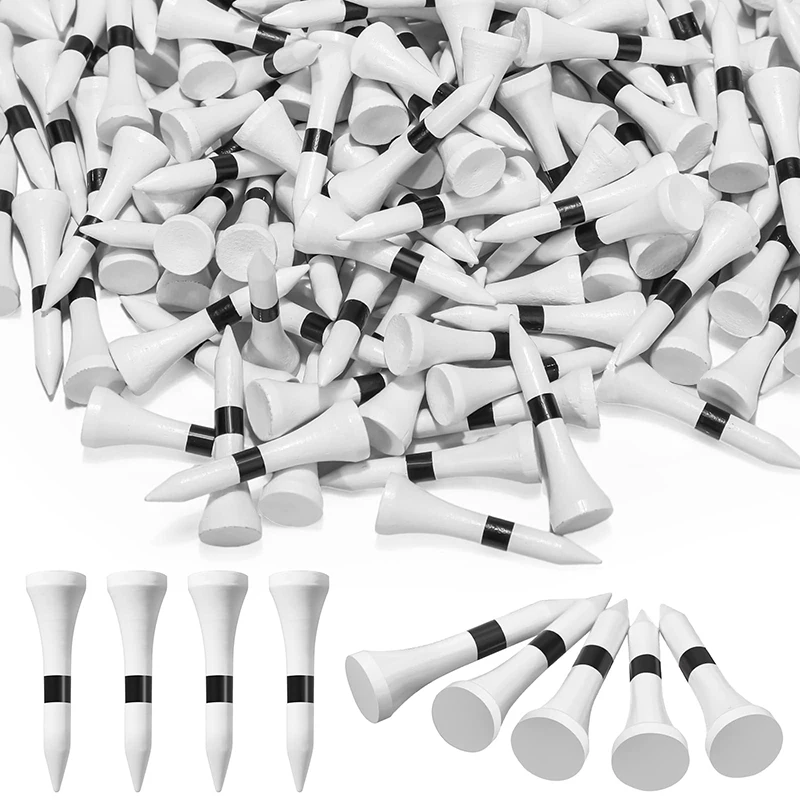100 Pieces of 38mm Short Wooden Golf Tees, Black and White Minimalist Style Golf Tees, Golf Practice Accessories and Supplies
100 Pieces of 38mm Short Wooden Golf Tees, Black and White Minimalist Style Golf Tees, Golf Practice Accessories and Supplies