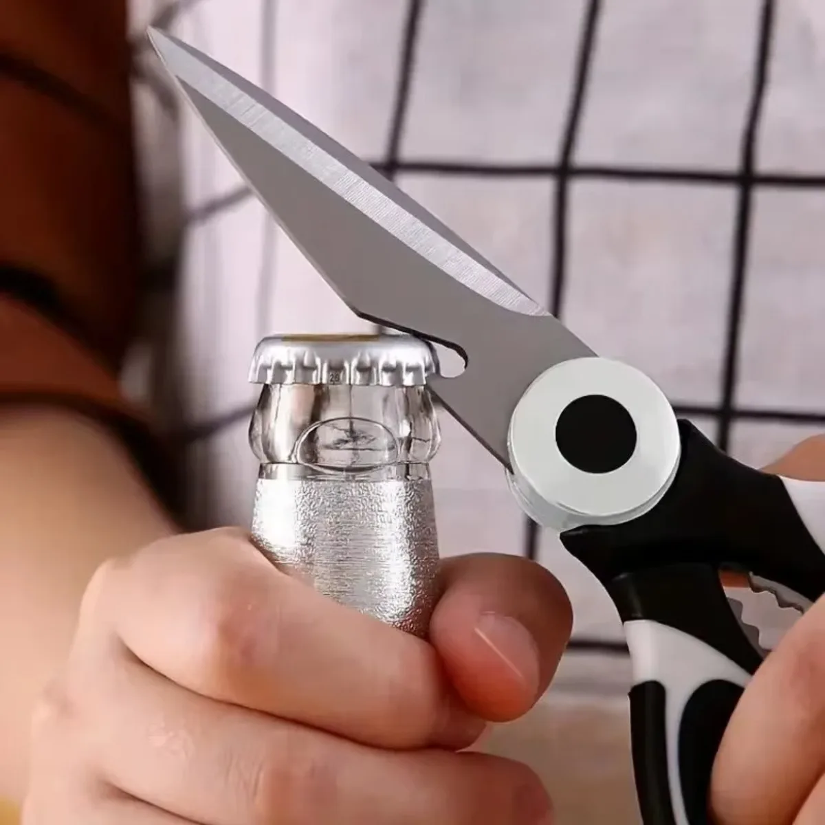 Stainless Steel Heavy Duty Kitchen Scissors - Multifunctional Meat Fish Bone Cutting Household Essential Cooking Gadget 2025
Stainless Steel Heavy Duty Kitchen Scissors - Multifunctional Meat Fish Bone Cutting Household Essential Cooking Gadget 2025