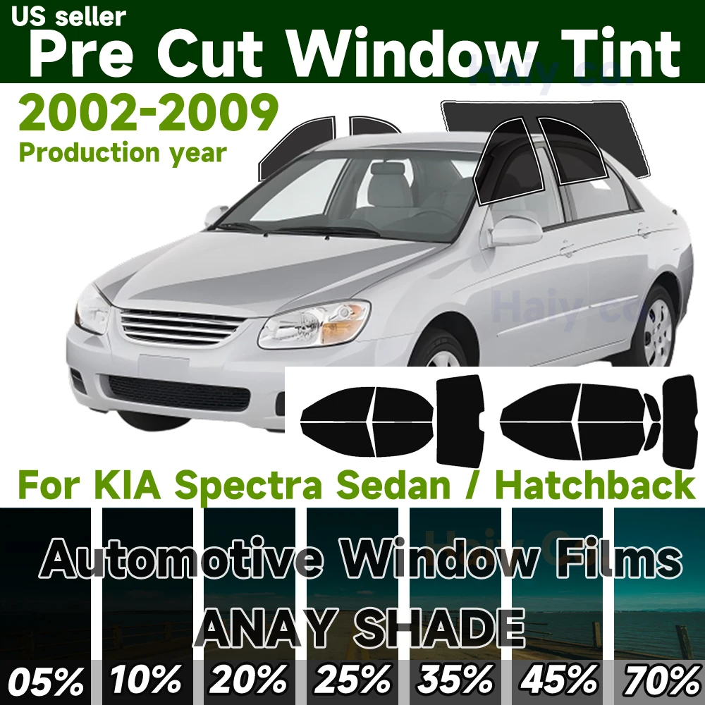 Предварительно нарезанная тонировочная пленка для окон автомобиля Kia Spectra Sedan/Hatchback 2002-2009, двухслойная, блокирующая УФ-излучение и тепло, защитная пленка для окон, обеспечивающая конфиденциальность
Предварительно нарезанная тонировочная пленка для окон автомобиля Kia Spectra Sedan/Hatchback 2002-2009, двухслойная, блокирующая УФ-излучение и тепло, защитная пленка для окон, обеспечивающая конфиденциальность