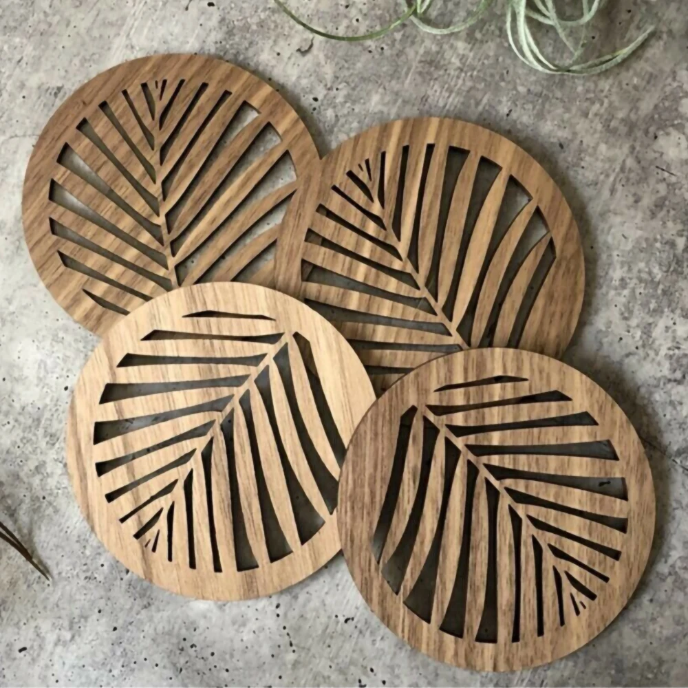 4PC Wooden Natural Round Pattern Drink Tea Coffee Mug Glass Coaster Tableware Decoration Durable
4PC Wooden Natural Round Pattern Drink Tea Coffee Mug Glass Coaster Tableware Decoration Durable