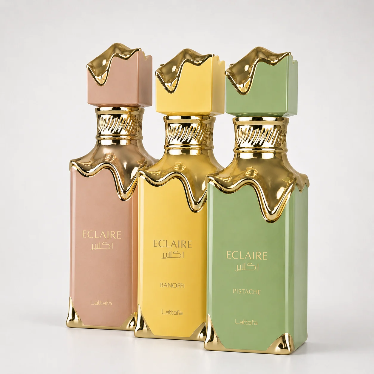 Lattafa Eclaire-Eclaire Pistache-Eclaire Banoffi Perfumes para Hombres y Mujeres de Parfum 100ml/3.4oz Recommended Valentine's Day Gifts
Lattafa Eclaire-Eclaire Pistache-Eclaire Banoffi Perfumes para Hombres y Mujeres de Parfum 100ml/3.4oz Recommended Valentine's Day Gifts
