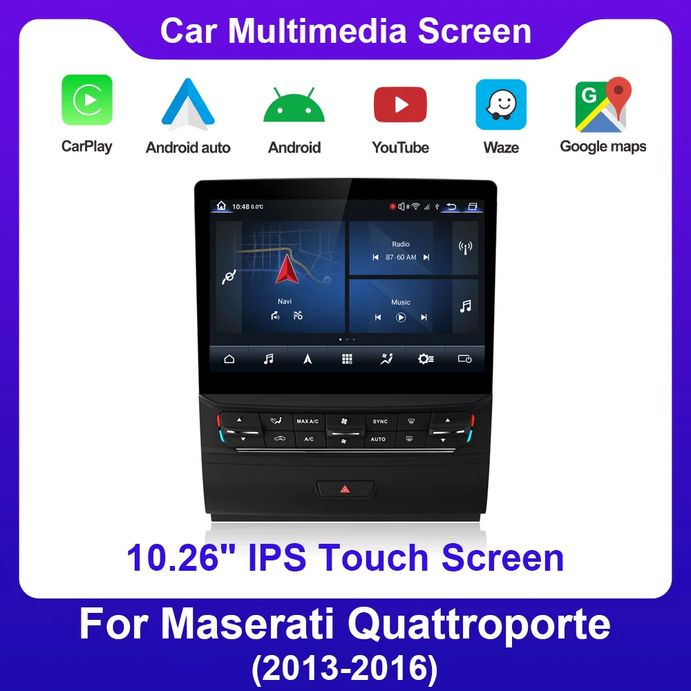 Android 11.0 Multimedia System DVD Player Navigation GPS Radios For Maserati QUATTROPORTE 2013-2016 with Wireless Carplay
Android 11.0 Multimedia System DVD Player Navigation GPS Radios For Maserati QUATTROPORTE 2013-2016 with Wireless Carplay