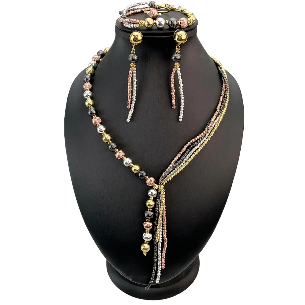 Luxury Dubai Gold Plated Fine Jewelry Set New Fashion Necklace Earrings Bracelet Women Birthday Gift FHK21428
Luxury Dubai Gold Plated Fine Jewelry Set New Fashion Necklace Earrings Bracelet Women Birthday Gift FHK21428