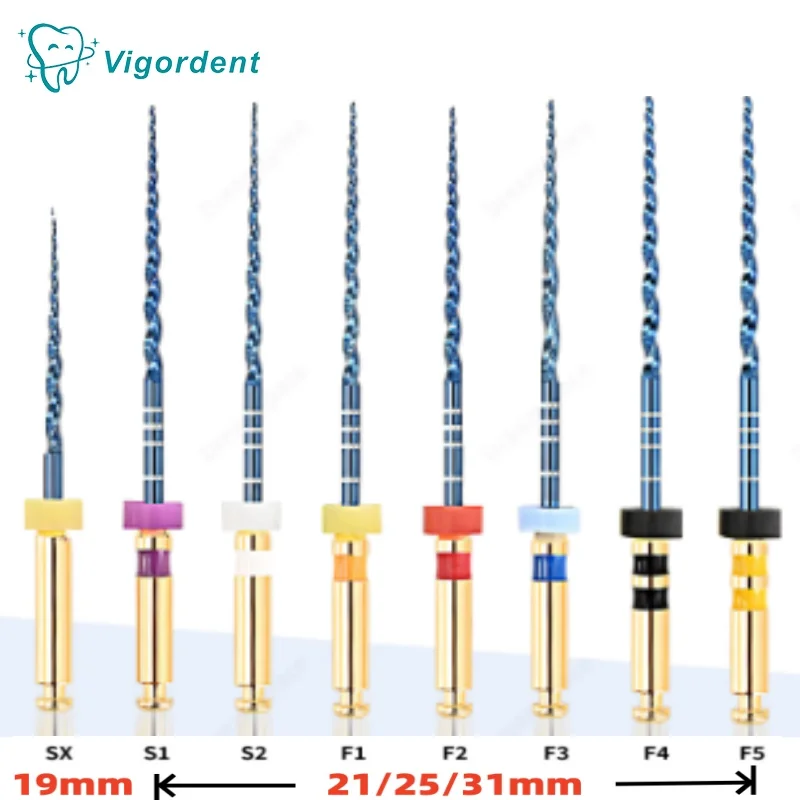 1Box Vigordent Dental SX-F3 Blue Files 21/25/31mm Niti Rotary Super Heat Activation Endodontic Files Engine Use Root Canal File
1Box Vigordent Dental SX-F3 Blue Files 21/25/31mm Niti Rotary Super Heat Activation Endodontic Files Engine Use Root Canal File