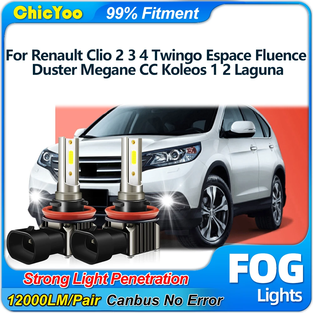 12000LM Car Fog Lights 12V 6000K Fog Lamps For Renault Clio 2 3 4 Twingo Espace Fluence Duster Megane CC Koleos 1 2 Laguna
12000LM Car Fog Lights 12V 6000K Fog Lamps For Renault Clio 2 3 4 Twingo Espace Fluence Duster Megane CC Koleos 1 2 Laguna