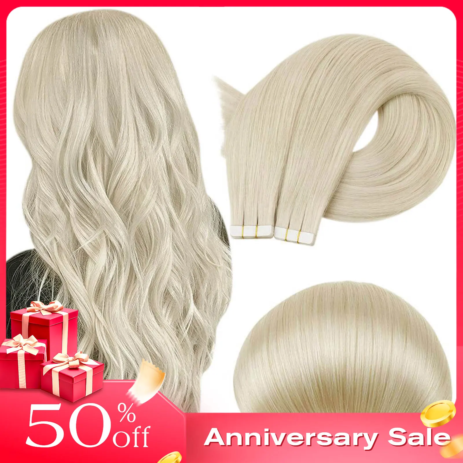 LaaVoo Invisible Virgin Tape in Hair Extensions 10P&20P 100% Real Natural Straight Human Hair Seamless Tape in Hair
LaaVoo Invisible Virgin Tape in Hair Extensions 10P&20P 100% Real Natural Straight Human Hair Seamless Tape in Hair