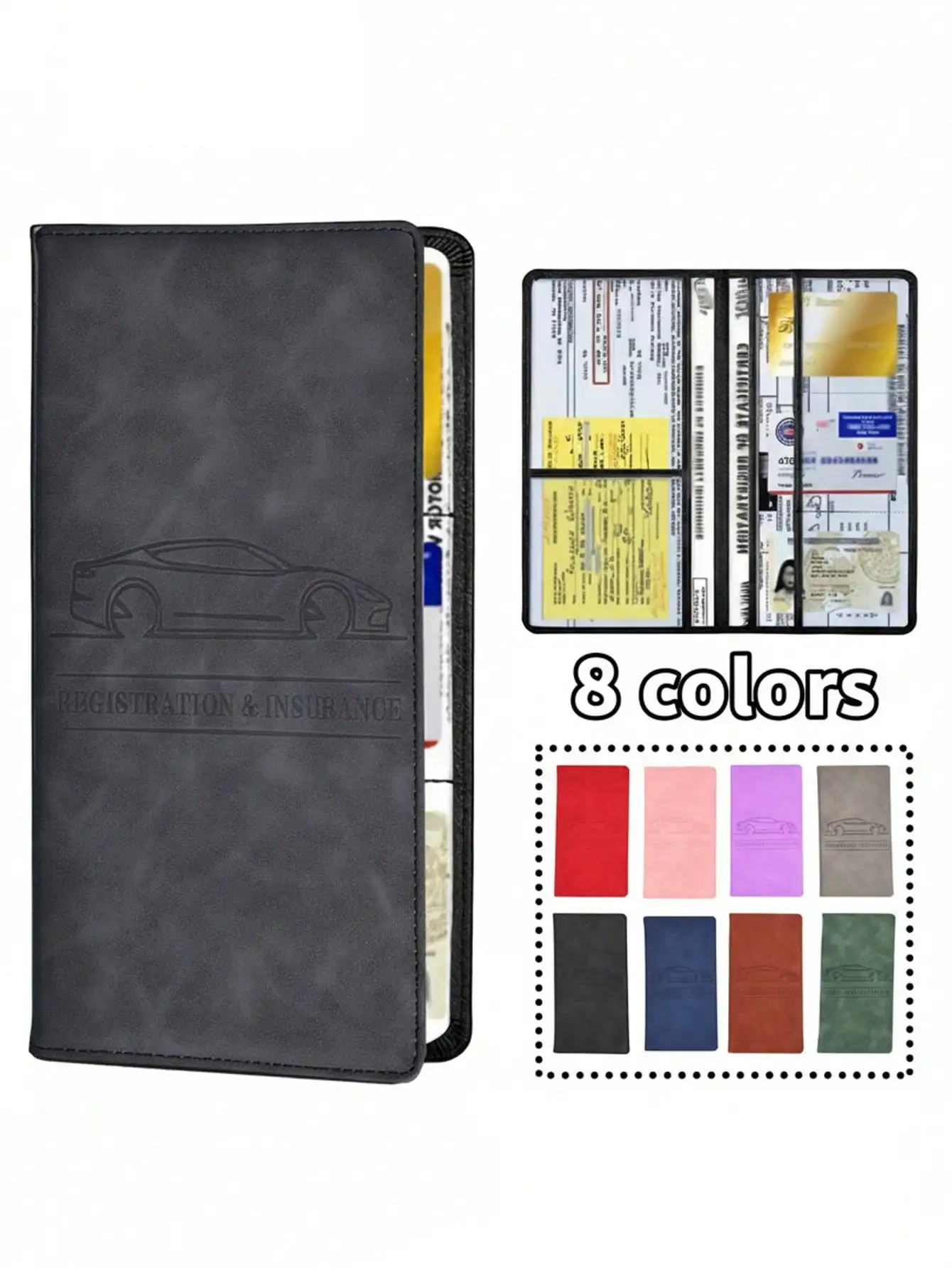 1/2pcs Car Registration & Insurance Card Holder, Vehicle License Document Organizer For Glove Box, Suitable For Men, Women, Teenagers, Car Interior Accessories ,Travel Essential Bag
1/2pcs Car Registration & Insurance Card Holder, Vehicle License Document Organizer For Glove Box, Suitable For Men, Women, Teenagers, Car Interior Accessories ,Travel Essential Bag