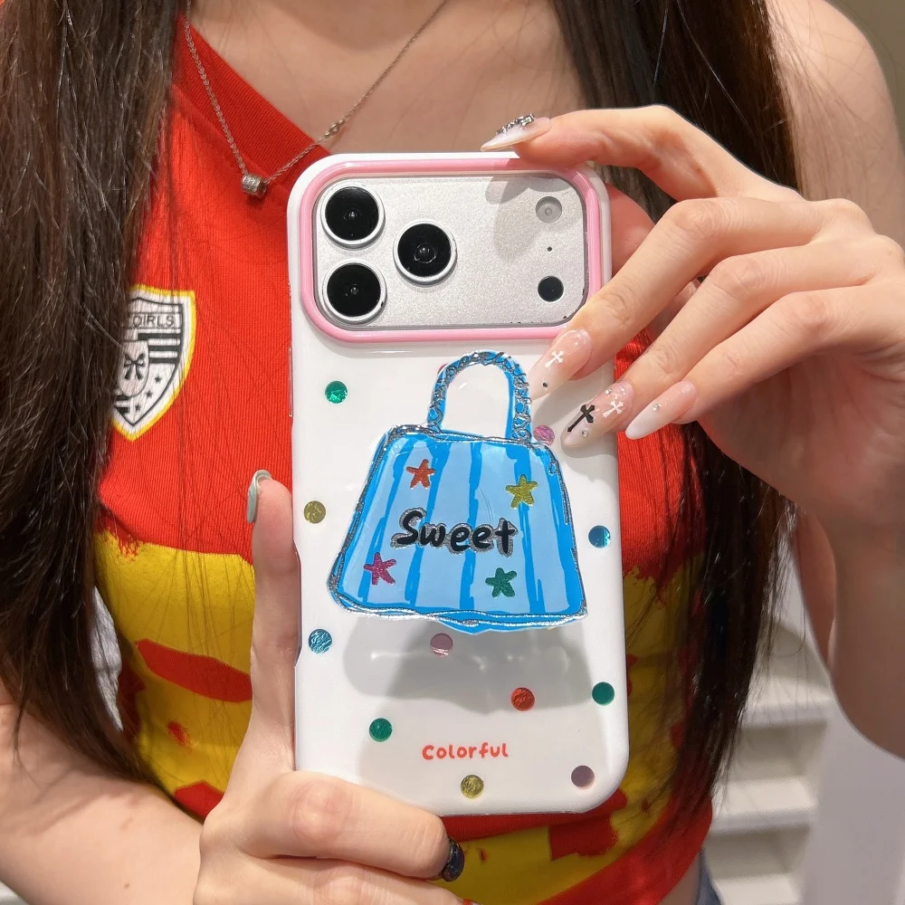 Korean INS Colorful Glitter Dot Phone Case For IPhone 17 16 Pro 15 16 17 ProMax 15Pro 14 13 Fashion Sweet Girl Case With Holder
Korean INS Colorful Glitter Dot Phone Case For IPhone 17 16 Pro 15 16 17 ProMax 15Pro 14 13 Fashion Sweet Girl Case With Holder
