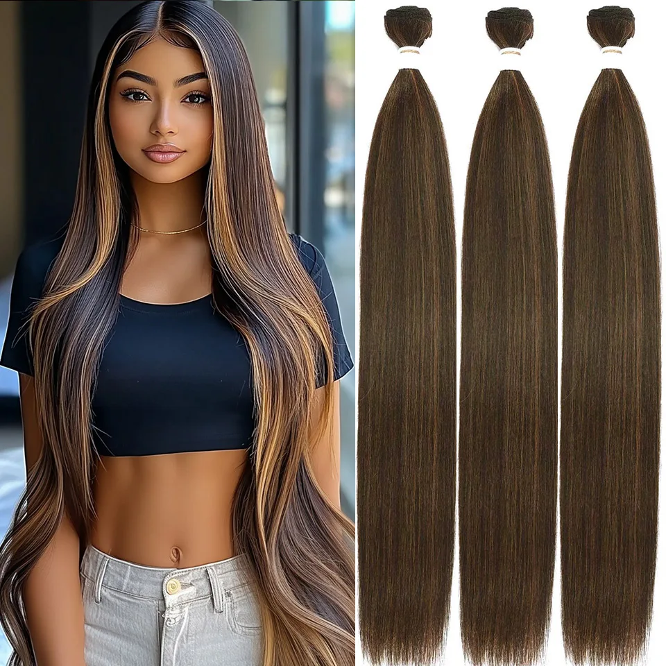 Ombre Brown 30" Bio Straight Synthetic Hair Extensions Heat Resistant Synthetic Fake Fibers For women Synthetic Hair Bundles
Ombre Brown 30" Bio Straight Synthetic Hair Extensions Heat Resistant Synthetic Fake Fibers For women Synthetic Hair Bundles