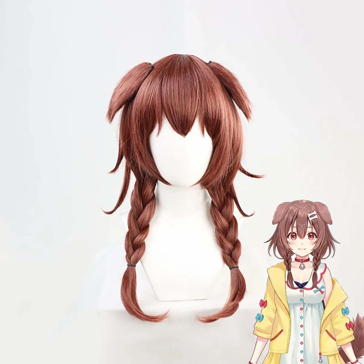 Holive Gamers VTuber Inugami Korone Cosplay Brown Wavy Braided Synthetic Hair Wig
Holive Gamers VTuber Inugami Korone Cosplay Brown Wavy Braided Synthetic Hair Wig