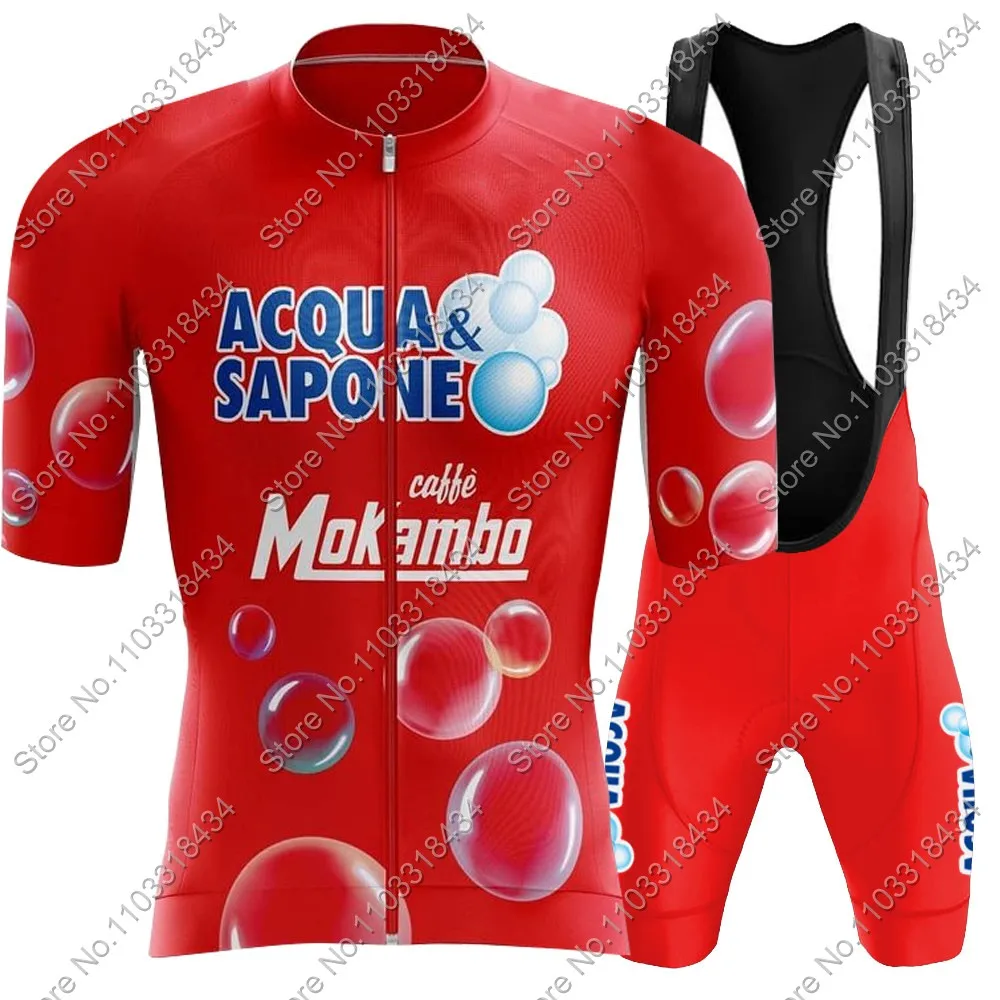 2025 Acqua Sapone red Team Cycling Jersey Set Retro Bicycle Clothing Kit Road Bike Shirts Suit Bib Shorts MTB Ropa Maillot
2025 Acqua Sapone red Team Cycling Jersey Set Retro Bicycle Clothing Kit Road Bike Shirts Suit Bib Shorts MTB Ropa Maillot
