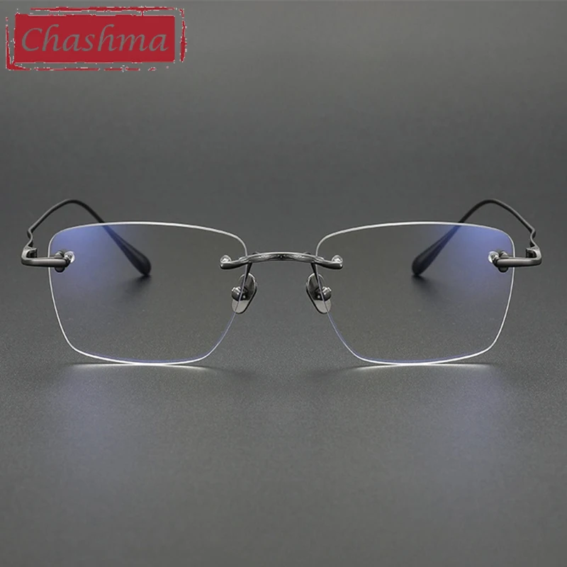 Chashma Prescription Glasses Men Rimless Pure Titanium Top Quality for Progressive Recipe Eyewear Optical Myopia Lens Frame Male
Chashma Prescription Glasses Men Rimless Pure Titanium Top Quality for Progressive Recipe Eyewear Optical Myopia Lens Frame Male