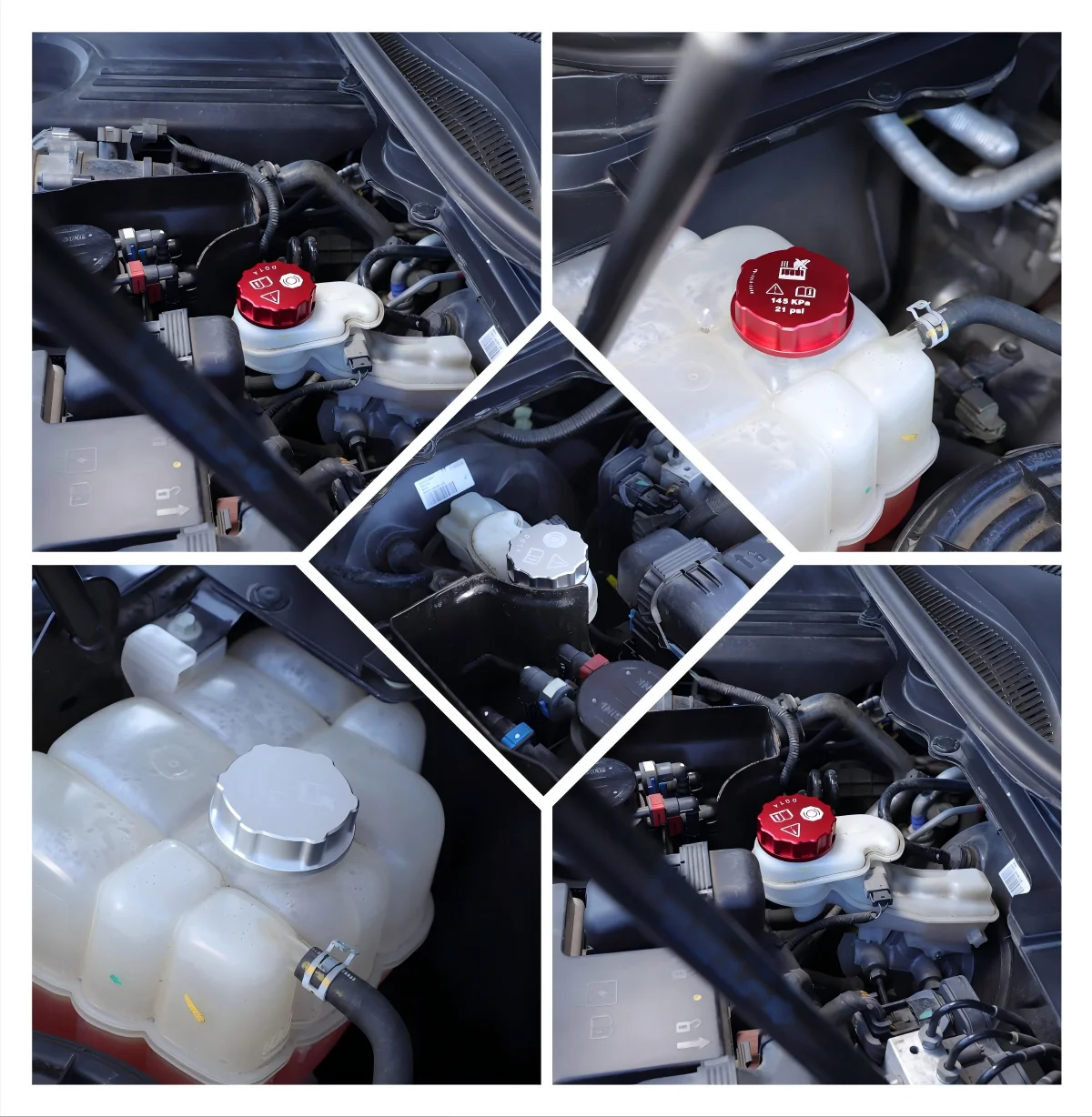 2PCS Aluminum Car Engine Compartment Oil Cap Cover Protection Accessories Kit For Ford Ranger Wildtrak T6 2015-2022
2PCS Aluminum Car Engine Compartment Oil Cap Cover Protection Accessories Kit For Ford Ranger Wildtrak T6 2015-2022