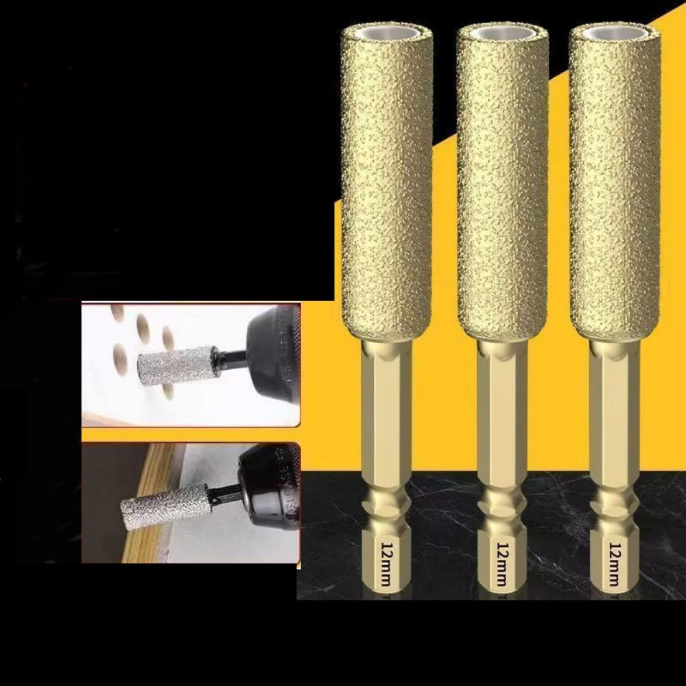 6/8/10/12mm Drilling Grinding Tools For Glass Stone For Drilling Holes Marble Ceramic Tiles Threaded Hexagonal Drill Bits.
6/8/10/12mm Drilling Grinding Tools For Glass Stone For Drilling Holes Marble Ceramic Tiles Threaded Hexagonal Drill Bits.