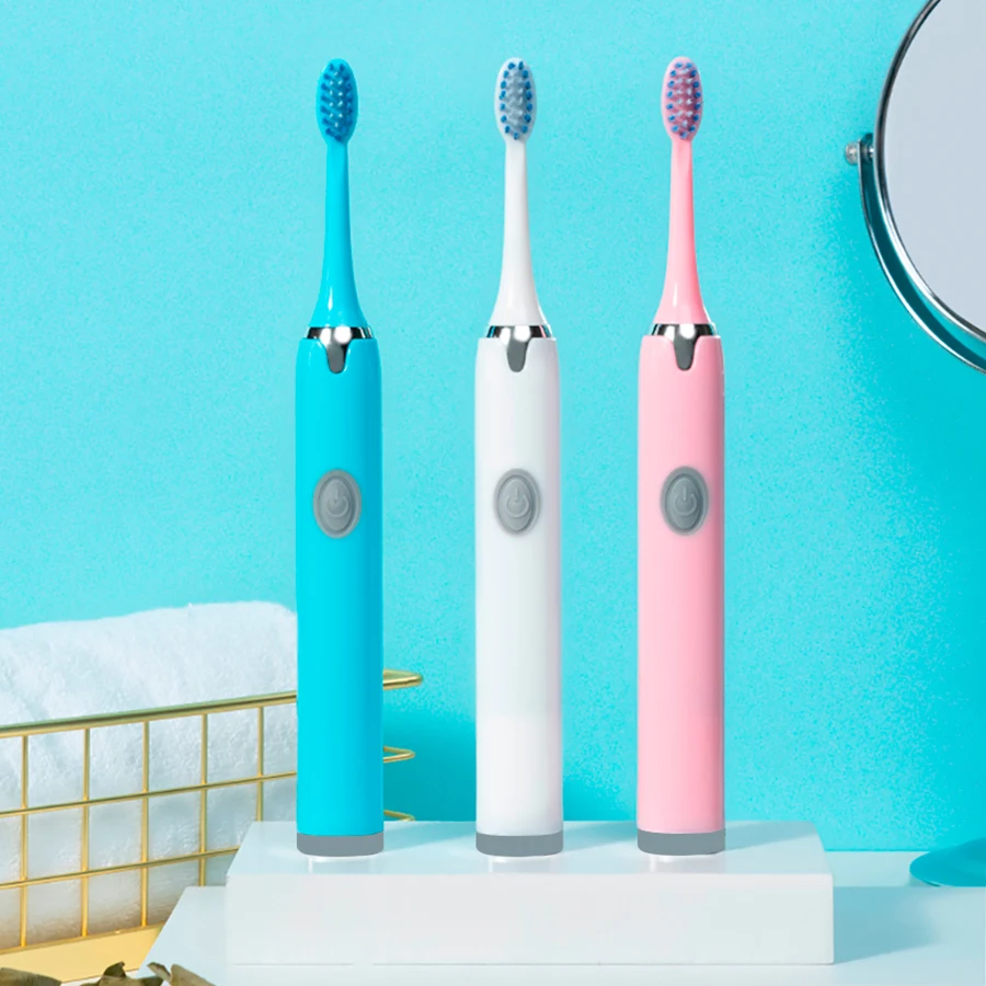 Tongwode Sonic Electric Toothbrush IPX7 Waterproof Adult Couple Home Use Soft Bristle Replaceable With 6 Tooth Brush Heads
Tongwode Sonic Electric Toothbrush IPX7 Waterproof Adult Couple Home Use Soft Bristle Replaceable With 6 Tooth Brush Heads