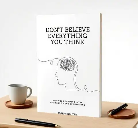 Don't Believe Everything You Think: Why Your Thinking Is The Beginning & End Of Suffering, Self-Help Book for Overthinking, Anxiety Relief, Mental Health, Personal Growth