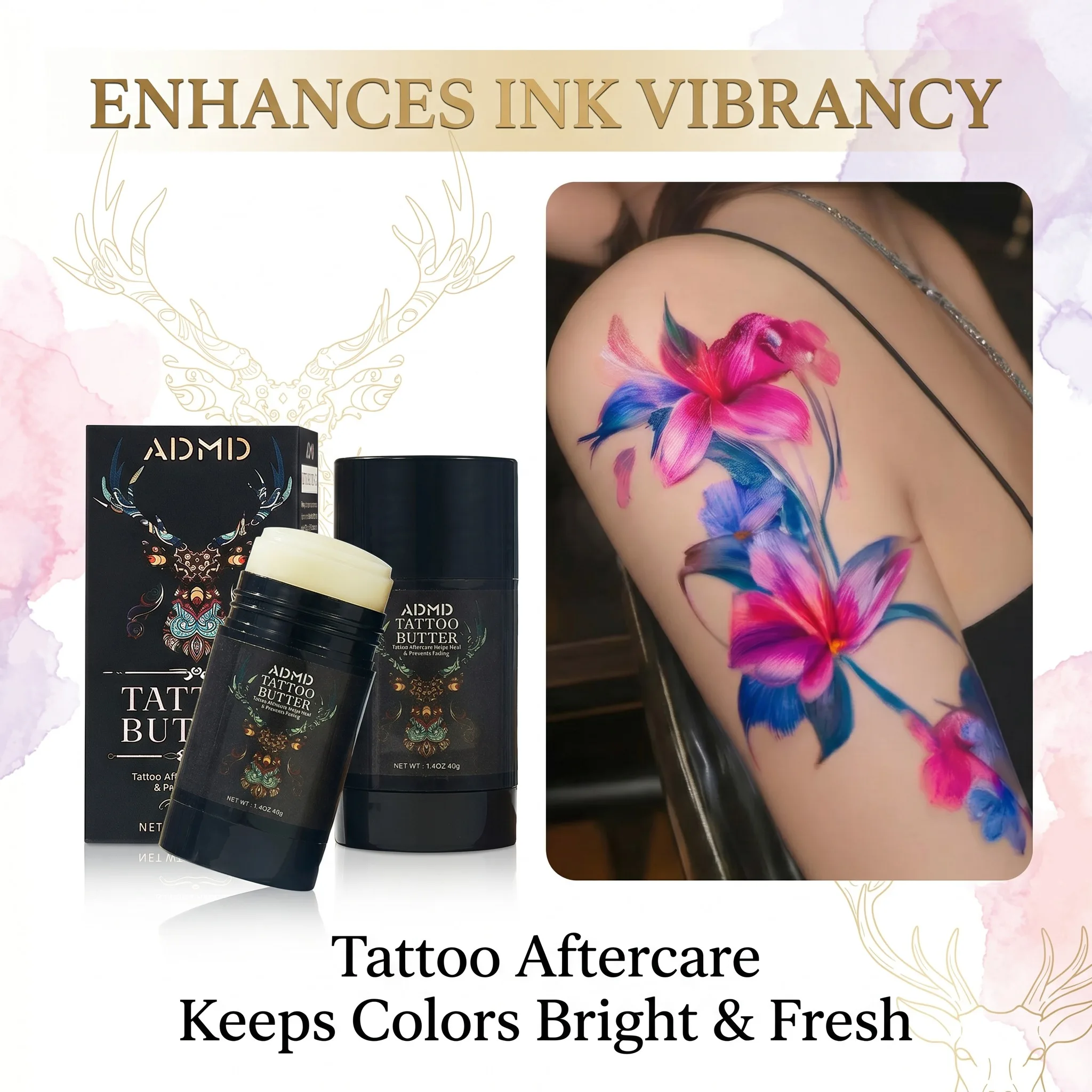 Tattoo Care Stick Fixes the Color Moisturizes and Gently Nourishes the Skin It Is Suitable for Soothing the Skin After Tattooing
Tattoo Care Stick Fixes the Color Moisturizes and Gently Nourishes the Skin It Is Suitable for Soothing the Skin After Tattooing