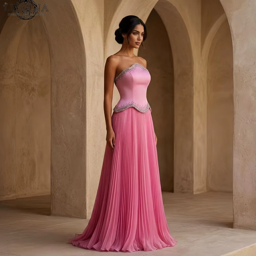 Lumina A Word Corset Dress 2026 Woman Ball Gown Luxury Dress Satin Elegant Gala Evening Dresses for Special Occasions Lapel Prom
Lumina A Word Corset Dress 2026 Woman Ball Gown Luxury Dress Satin Elegant Gala Evening Dresses for Special Occasions Lapel Prom