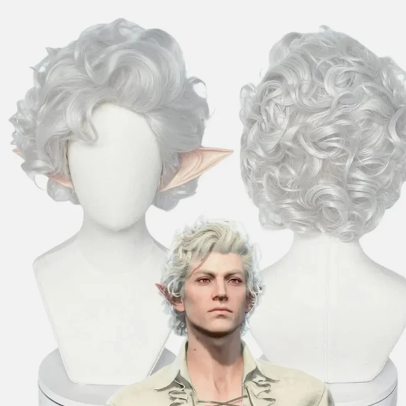 2025 Game Cosplay Wig Silver Gray Hair Curly Wig Short Fluffy Wig Heat Resistant Synthetic Wigs Cosplay Costume Wig + Ear
2025 Game Cosplay Wig Silver Gray Hair Curly Wig Short Fluffy Wig Heat Resistant Synthetic Wigs Cosplay Costume Wig + Ear