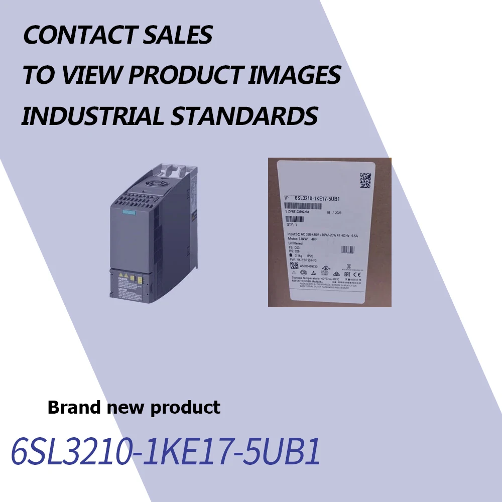Brand New 6SL3210-1KE17-5UB1 6SL3210-1KE18-8UB1 6SL3210-1KE21-3UB1 6SL3210-1KE21-7UB1 6SL3210-1KE22-6UB1
Brand New 6SL3210-1KE17-5UB1 6SL3210-1KE18-8UB1 6SL3210-1KE21-3UB1 6SL3210-1KE21-7UB1 6SL3210-1KE22-6UB1