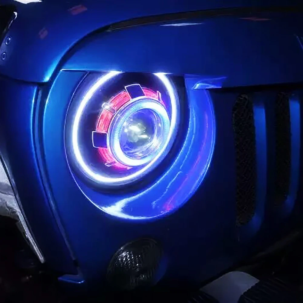 Lantsun J238 7-Inch LED Headlights Aluminum Alloy Halo Multicolor Head Lamp Hi/Lo Beam for Jeep for Wrangler JK07-17
Lantsun J238 7-Inch LED Headlights Aluminum Alloy Halo Multicolor Head Lamp Hi/Lo Beam for Jeep for Wrangler JK07-17