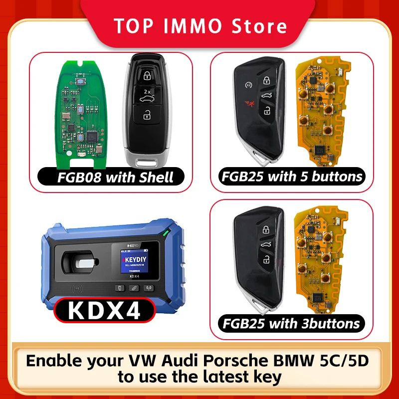 2026 KEYDIY FGB08 FGB25-5 with Key Shell Support for 5C/5D Remote Generation for ZA & FGA Programming Work on MQB 5D With KDX4
2026 KEYDIY FGB08 FGB25-5 with Key Shell Support for 5C/5D Remote Generation for ZA & FGA Programming Work on MQB 5D With KDX4