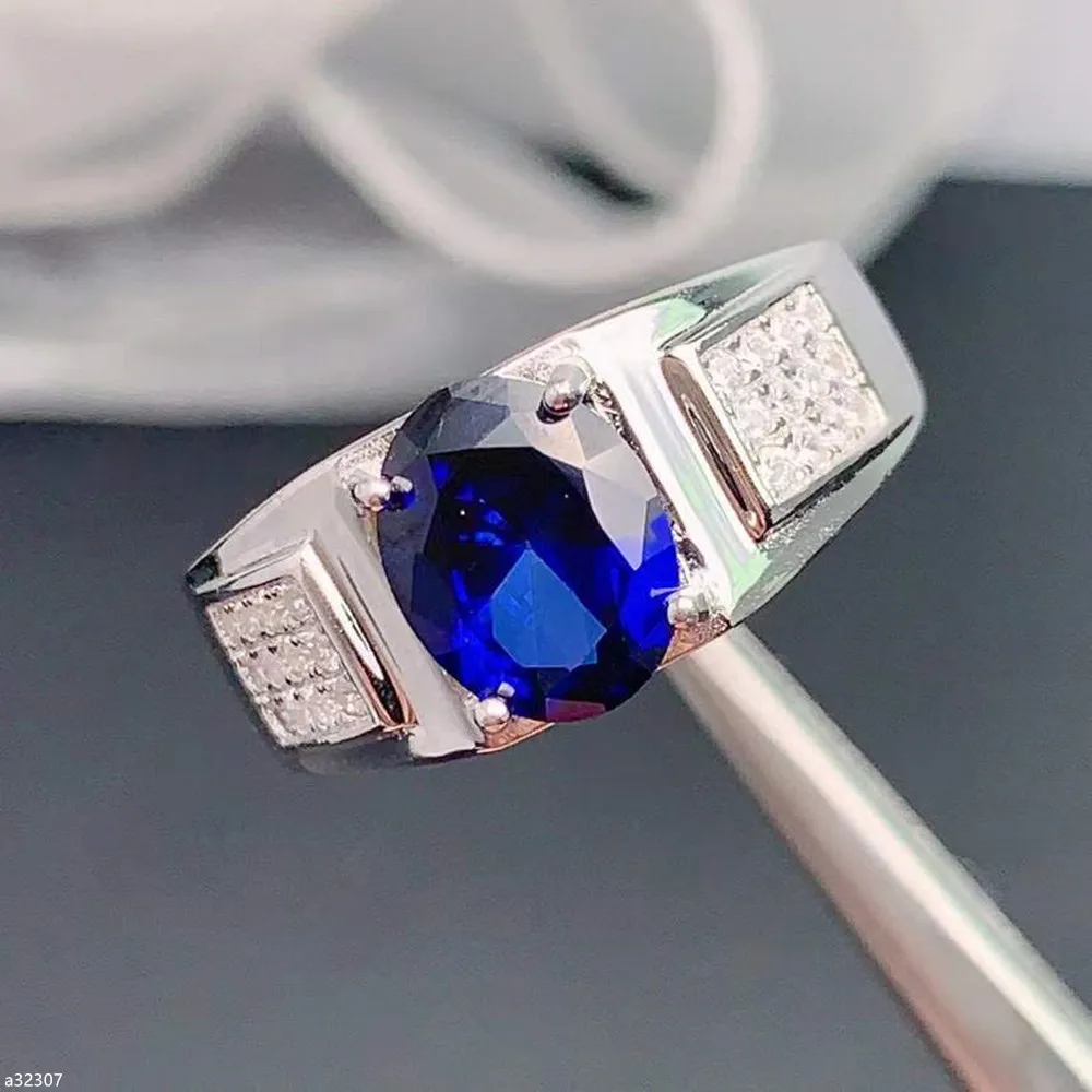 Fine Jewelry 925 sterling silver natural sapphire men's ring for boyfriend birthday party wedding gift with certificate
Fine Jewelry 925 sterling silver natural sapphire men's ring for boyfriend birthday party wedding gift with certificate