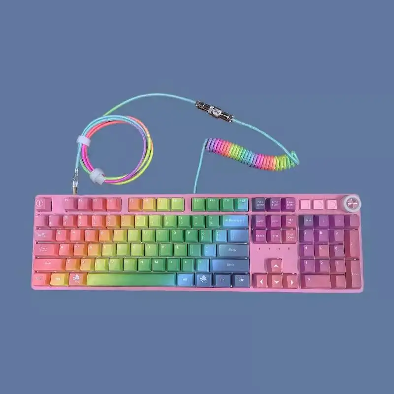 DIY Индивидуальный Штекерный кабель для клавиатуры типа C, спиральный кабель для передачи данных, кабель для зарядки, металлический разъем
DIY Индивидуальный Штекерный кабель для клавиатуры типа C, спиральный кабель для передачи данных, кабель для зарядки, металлический разъем