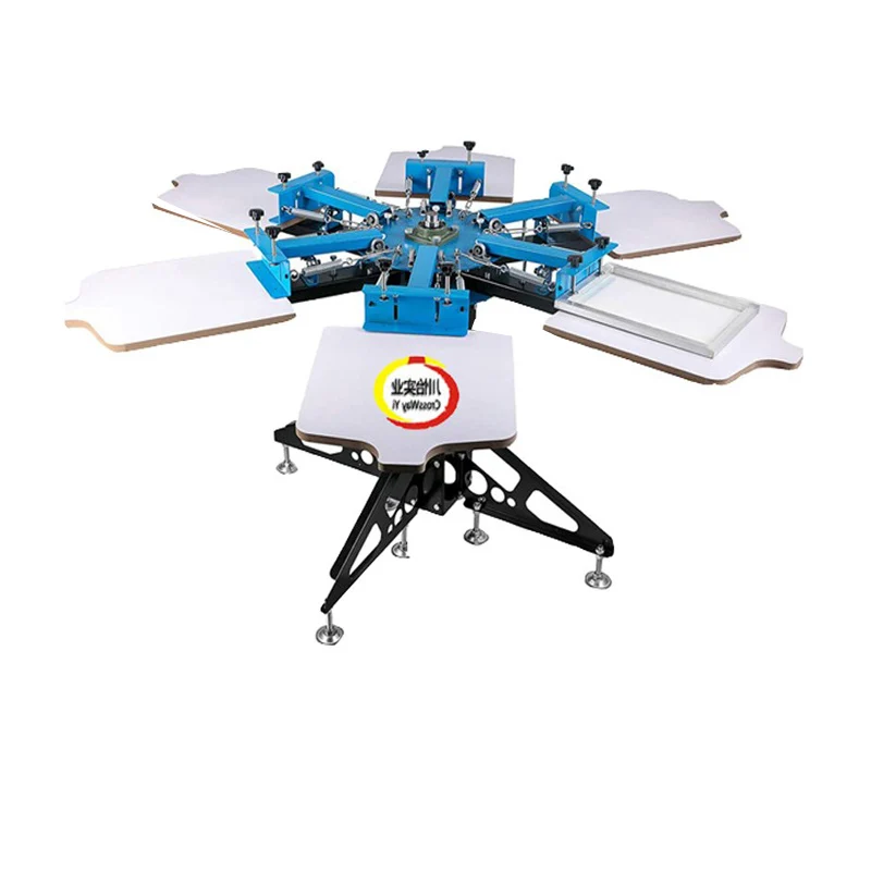 Cheap Cost Six Color 6 Station T-shirt Screen Printer Silk Textile Printing Machine
Cheap Cost Six Color 6 Station T-shirt Screen Printer Silk Textile Printing Machine