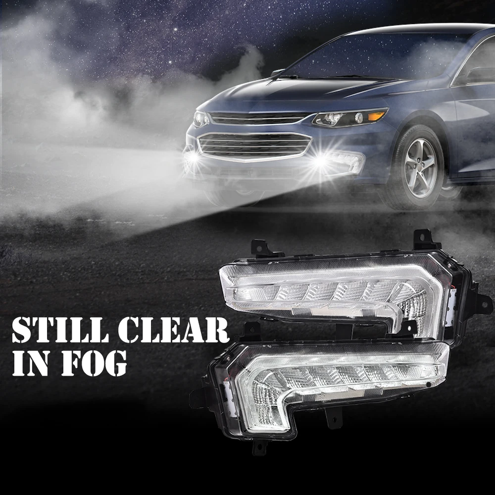 Bumper Led Daytime Running Lamp Fog Lights Fit for 2016-2018 Chevrolet Malibu XL Waterproof Snowproof Dustproof
Bumper Led Daytime Running Lamp Fog Lights Fit for 2016-2018 Chevrolet Malibu XL Waterproof Snowproof Dustproof