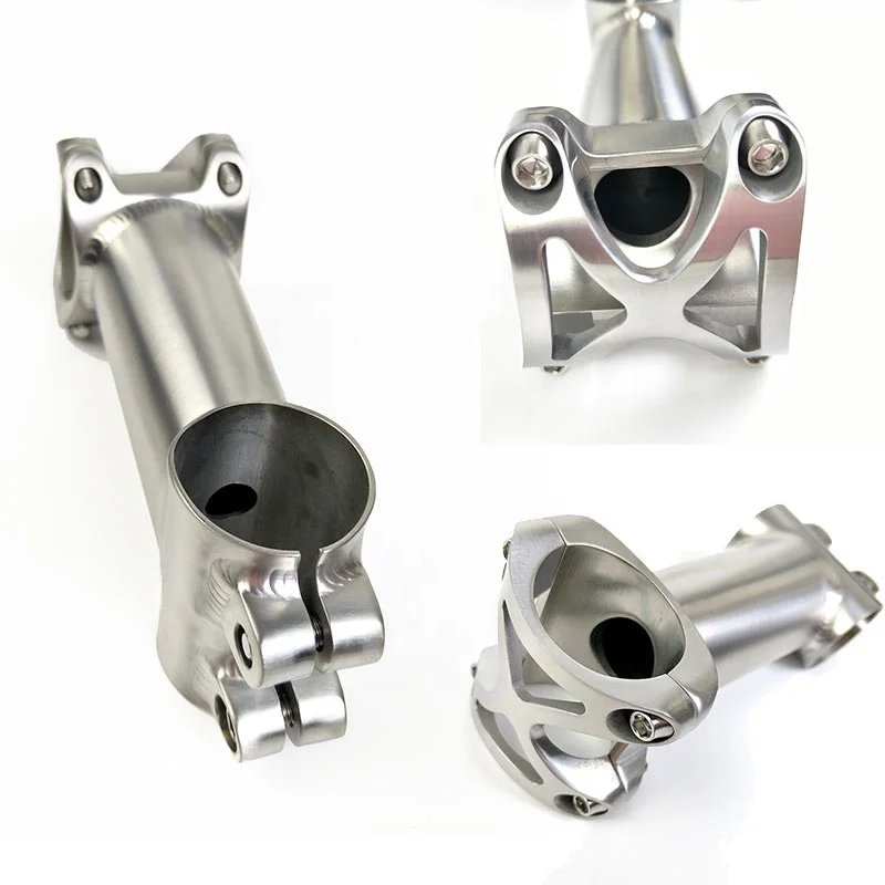 Titanium Bike Handlebar Stem Ф 31.8/ Ф 25.4 for Titanium Bike Frame Bicycles Accessories Customized 
Titanium Bike Handlebar Stem Ф 31.8/ Ф 25.4 for Titanium Bike Frame Bicycles Accessories Customized