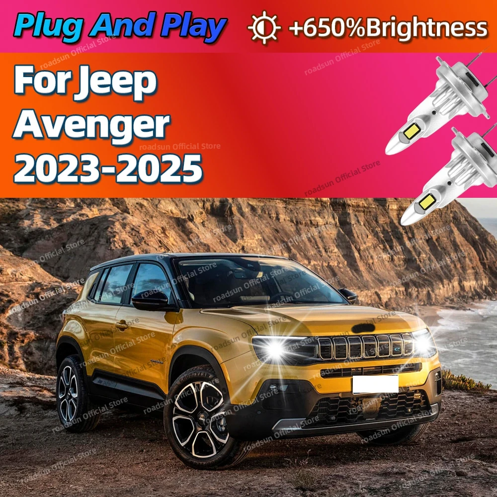 2/4Pcs High Power Car Headlight 3570 CSP Chips LED Lights Bulbs 160W Plug and Play For Jeep Avenger 2023 2024 2025
2/4Pcs High Power Car Headlight 3570 CSP Chips LED Lights Bulbs 160W Plug and Play For Jeep Avenger 2023 2024 2025