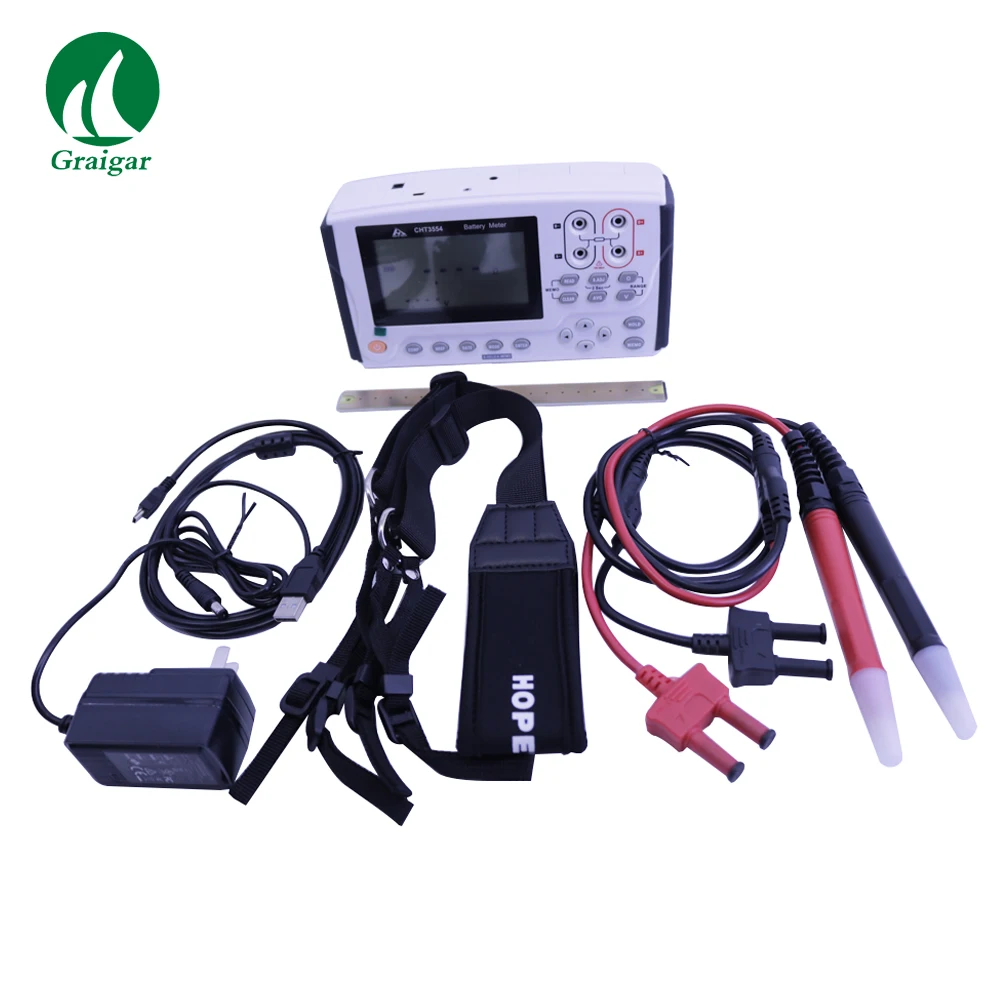 CHT3554 Handheld Battery Tester Resistance Meter Battery Tester Measurement range Resistance 0.001mOhm~ 3.100Ohm
CHT3554 Handheld Battery Tester Resistance Meter Battery Tester Measurement range Resistance 0.001mOhm~ 3.100Ohm