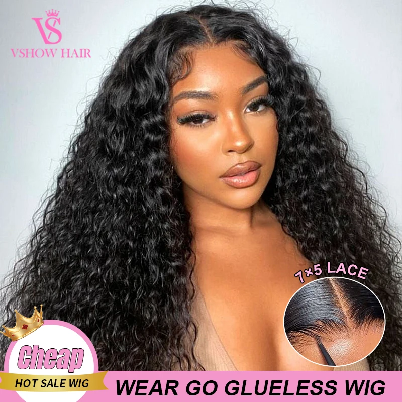 VSHOW 7x5 Lace Closure Wigs Water Wave Glueless Wig Human Hair Curly Bleached Knots Wear And Go Lace Frontal Wigs For Women
VSHOW 7x5 Lace Closure Wigs Water Wave Glueless Wig Human Hair Curly Bleached Knots Wear And Go Lace Frontal Wigs For Women