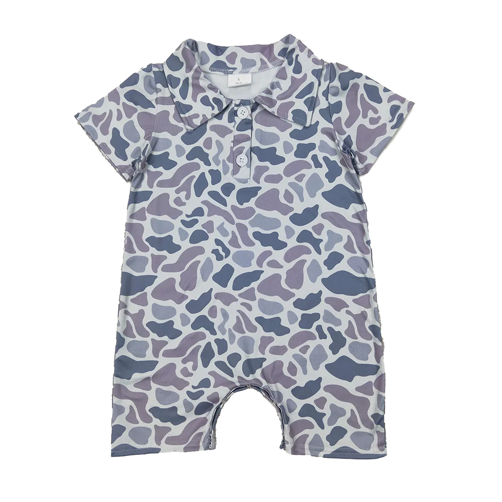 SR2973 Baby Boys Summer Rompers Baby Infant Boys Short Sleeves Gray Camo Button Rompers
SR2973 Baby Boys Summer Rompers Baby Infant Boys Short Sleeves Gray Camo Button Rompers