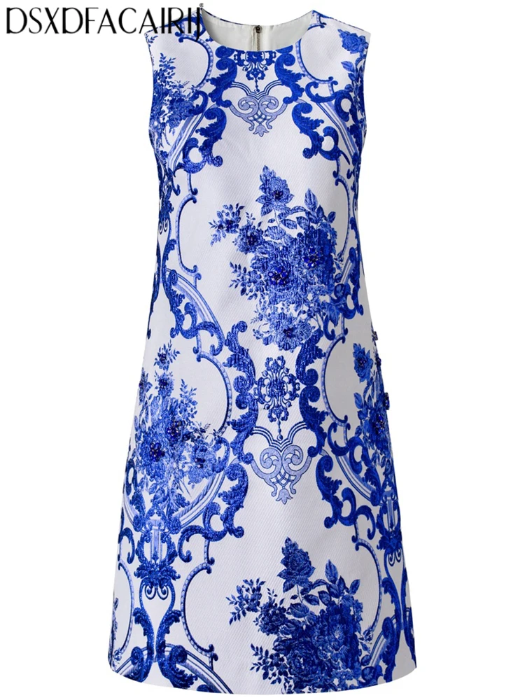 DSFACAIRIJ Women's O-Neck Sleeveless Embroidery Beading Summer Classic Style Mini Vest Dresses New model
DSFACAIRIJ Women's O-Neck Sleeveless Embroidery Beading Summer Classic Style Mini Vest Dresses New model