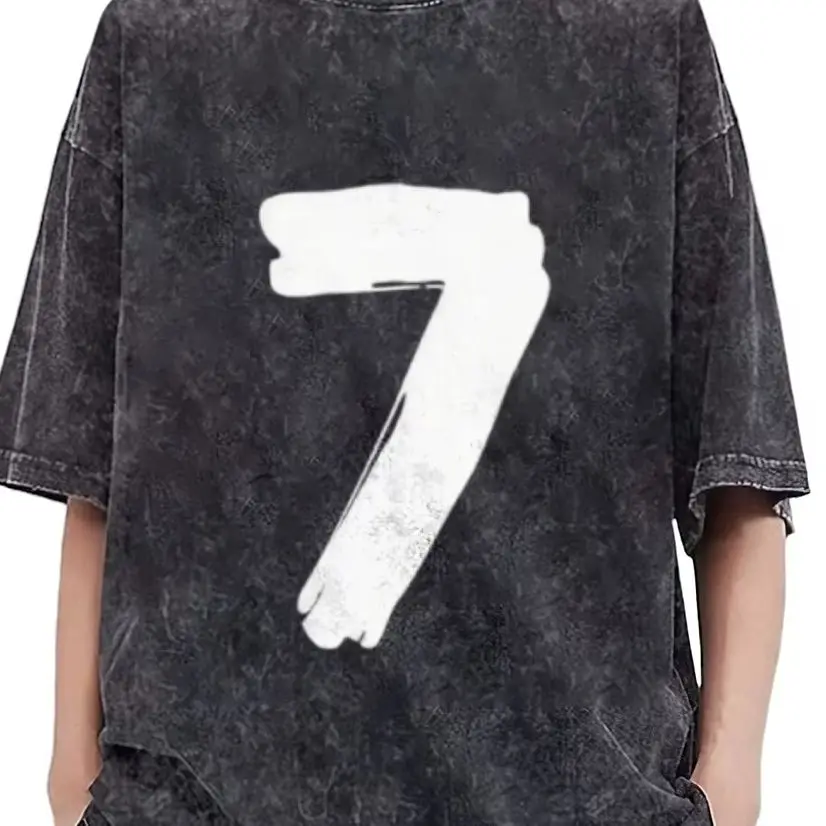 Женская футболка с рисунком Distressed Number 7, повседневные топы из чистого хлопка, острая уличная одежда, крутой и смелый вид
Женская футболка с рисунком Distressed Number 7, повседневные топы из чистого хлопка, острая уличная одежда, крутой и смелый вид