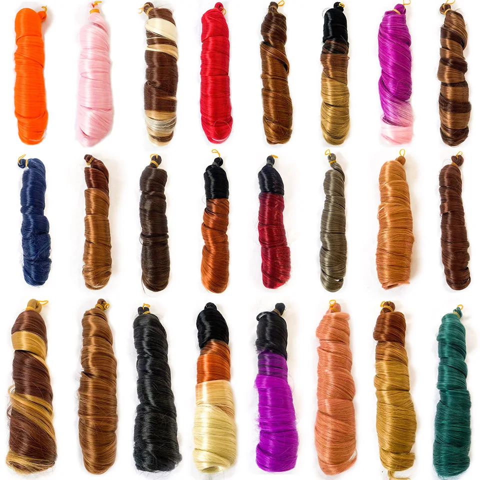 Ombre Spiral Curls 150g Synthetic French Curls Braiding Hair 24inch Loose Wave Crochet Braids Hair Pre Stretched Extensions Bulk
Ombre Spiral Curls 150g Synthetic French Curls Braiding Hair 24inch Loose Wave Crochet Braids Hair Pre Stretched Extensions Bulk