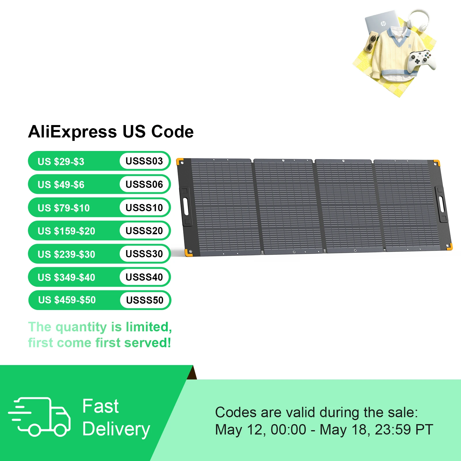 pecron 300W Portable Solar Panel for Power Station High Efficiency Foldable IP67 Waterproof Power Supply for Camping RV Outdoor
pecron 300W Portable Solar Panel for Power Station High Efficiency Foldable IP67 Waterproof Power Supply for Camping RV Outdoor