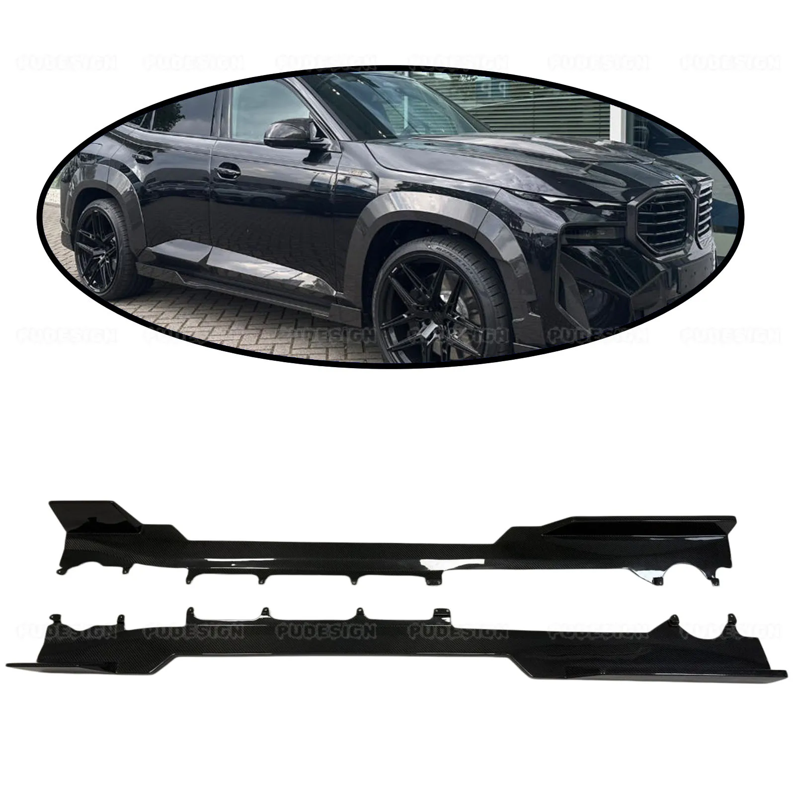 For BMW XM G09 2023+ R Style Car Side Skirt Splitters Diffuser Bumper Spoiler Dry Carbon Fiber Body Kit
For BMW XM G09 2023+ R Style Car Side Skirt Splitters Diffuser Bumper Spoiler Dry Carbon Fiber Body Kit