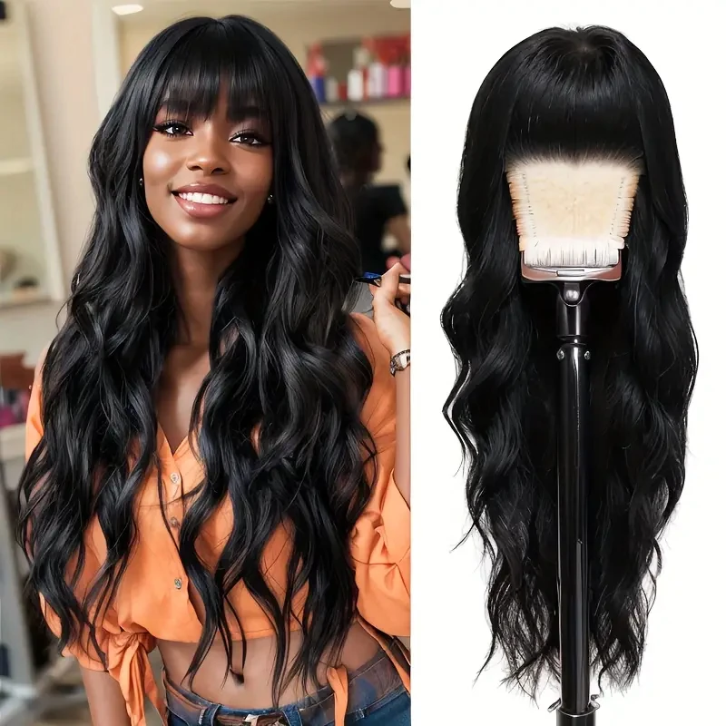 Alimice Body Wave With Bangs Machine Made None Lace Wigs Glueless Wigs For Women
Alimice Body Wave With Bangs Machine Made None Lace Wigs Glueless Wigs For Women
