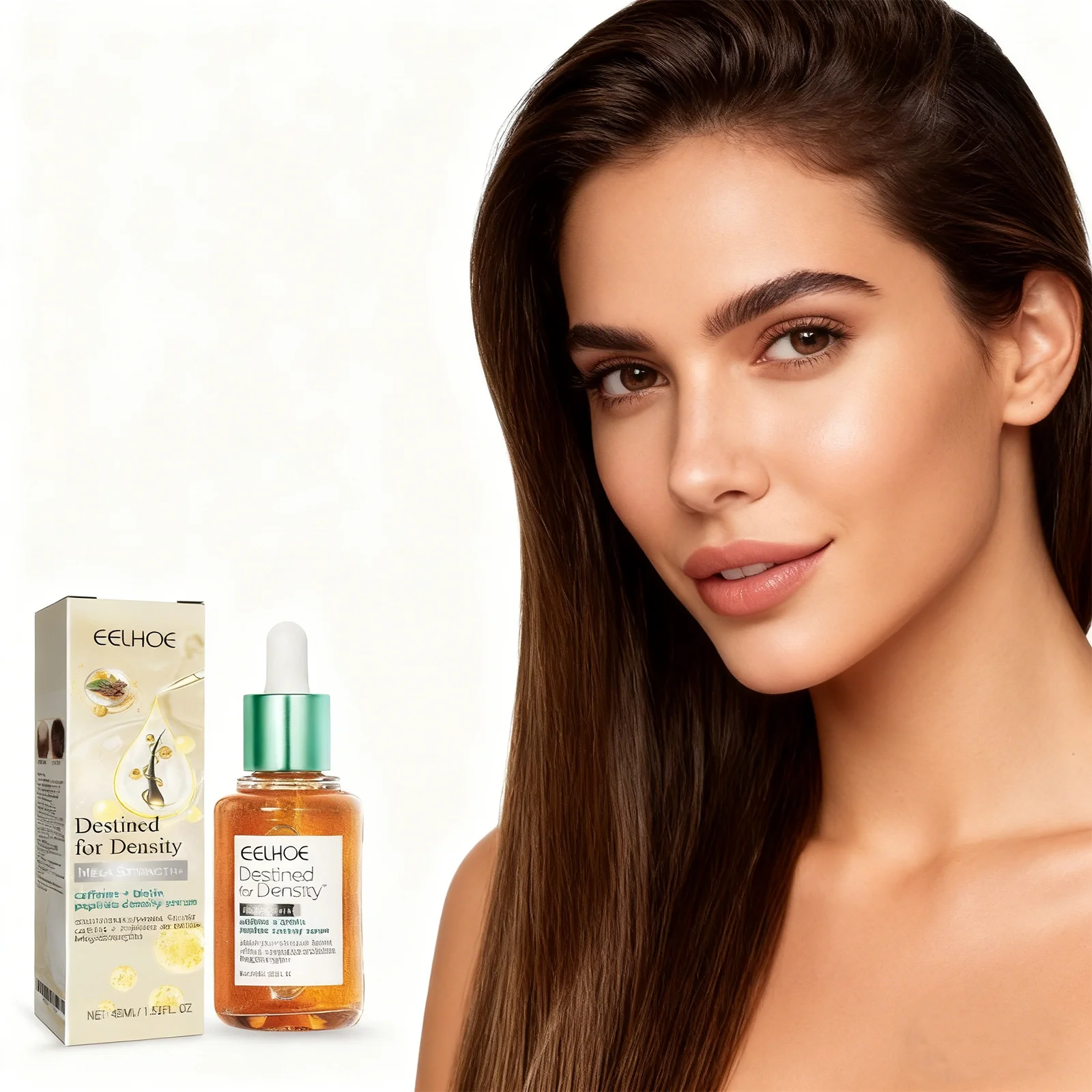 EELHOE Lightweight Caffeine Hair Serum Nourishes and Moisturizes Relieves Dryness and Frizz Smooths Hair Scalp Massage Essence
EELHOE Lightweight Caffeine Hair Serum Nourishes and Moisturizes Relieves Dryness and Frizz Smooths Hair Scalp Massage Essence