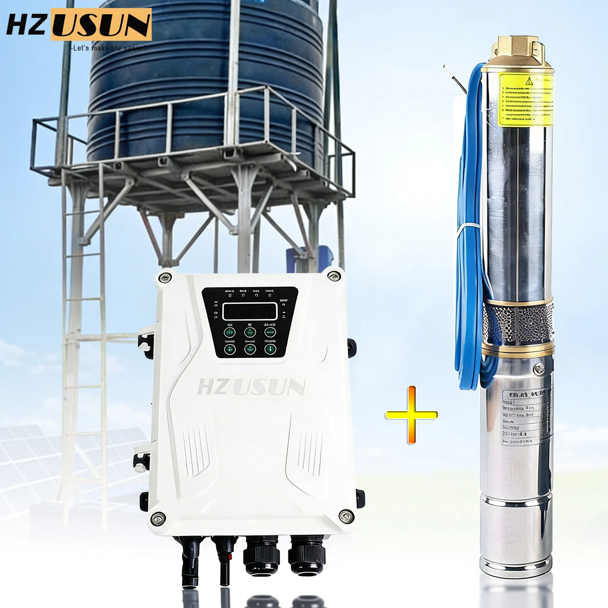 1HP 100 Ft Borehole High Capacity Solar Water Pump Price for Water Tower DC Solar Operated Agricultural Irrigation Pumps in Farm
1HP 100 Ft Borehole High Capacity Solar Water Pump Price for Water Tower DC Solar Operated Agricultural Irrigation Pumps in Farm