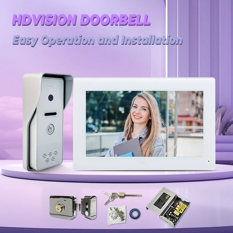 Video Door Phone HD 2MP 1080P Outdoor Camera Waterproof Wide View Doorbell For Home Video Intercom System
Video Door Phone HD 2MP 1080P Outdoor Camera Waterproof Wide View Doorbell For Home Video Intercom System